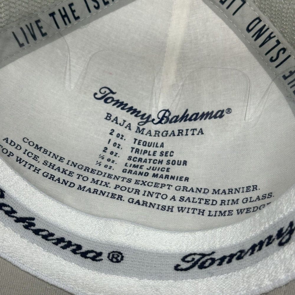 Tommy Bahama Baseball Cap Trucker Hat Marlin Snap Back Adjustable Gray Fishing - Picture 4 of 4